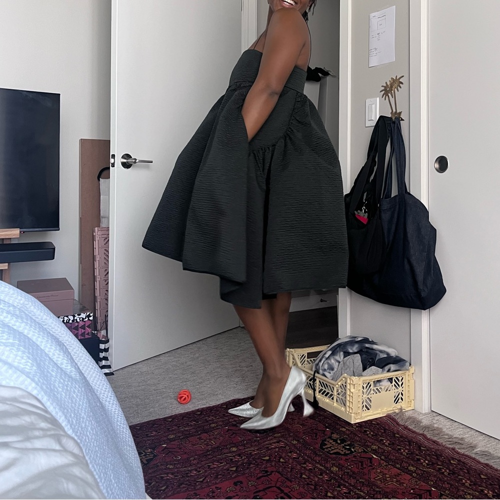 CECILIE BAHNSEN Black Lisbeth Minidress - UK12